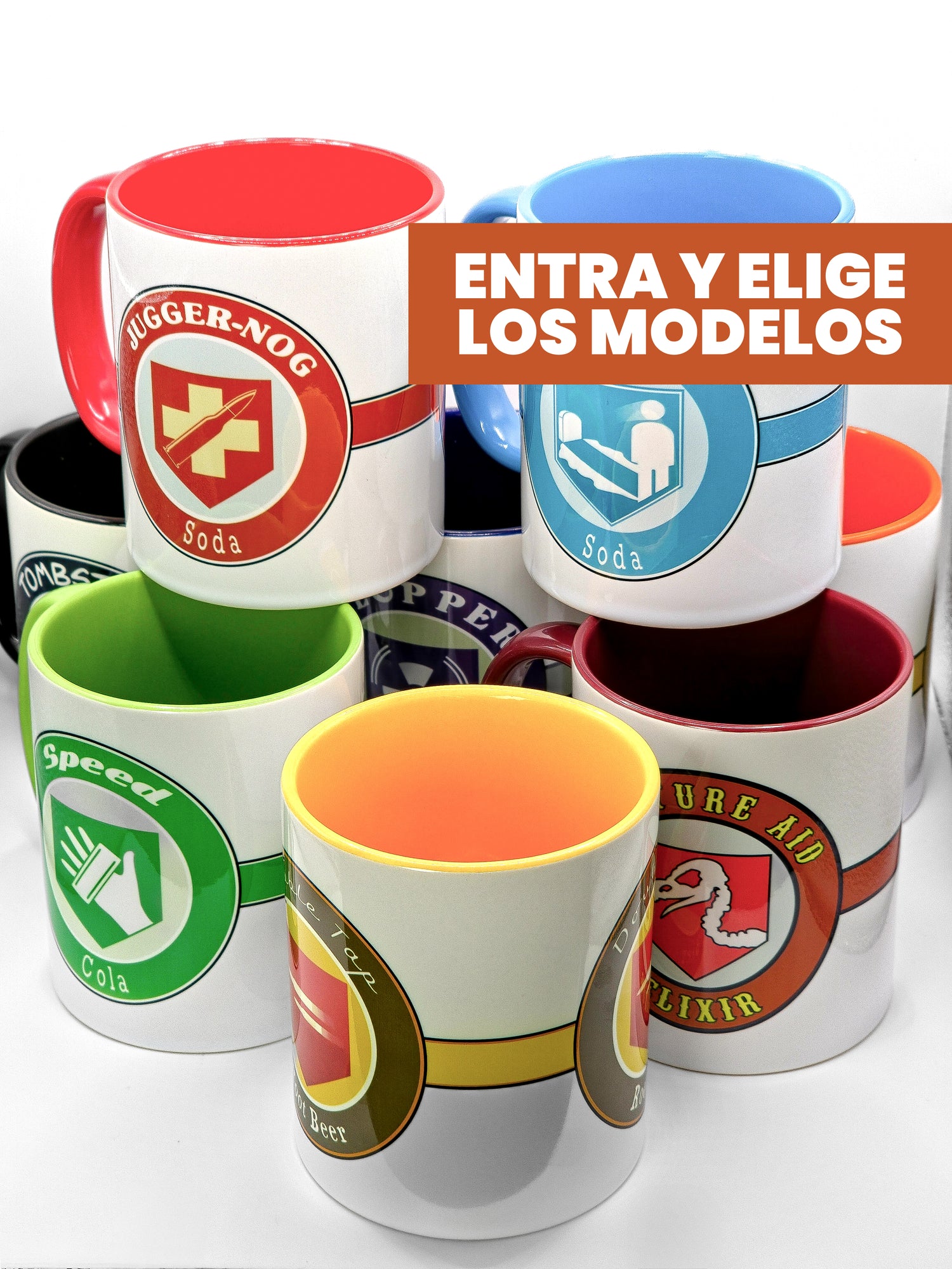 Pack Ventajadicto 8 Tazas (Posavasos a juego incluidos)